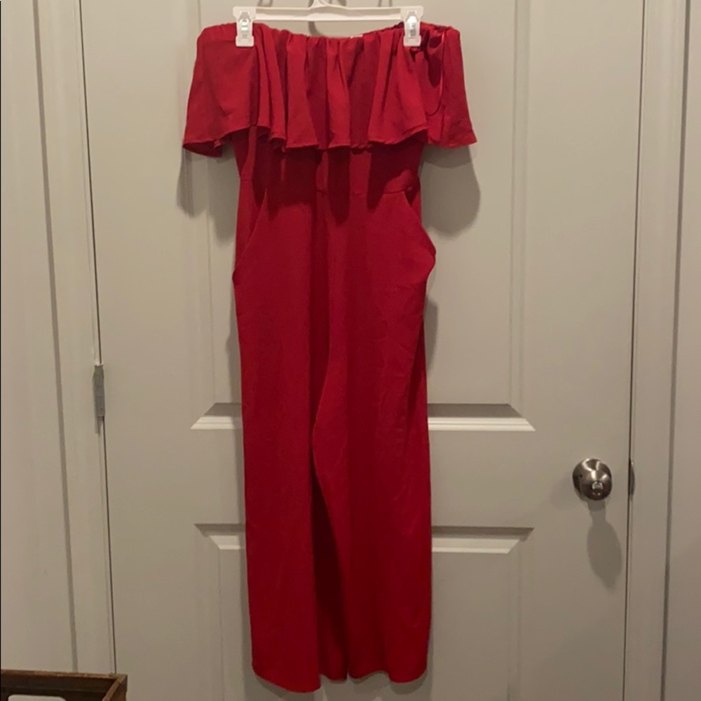 Red jumpsuit